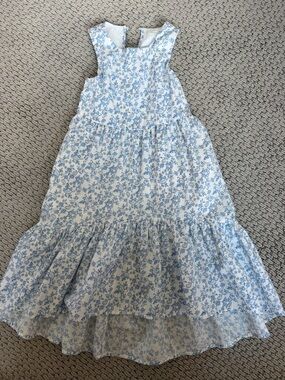 NWOT abercrombie kids poplin tiered maxi dress - Sz 5/6